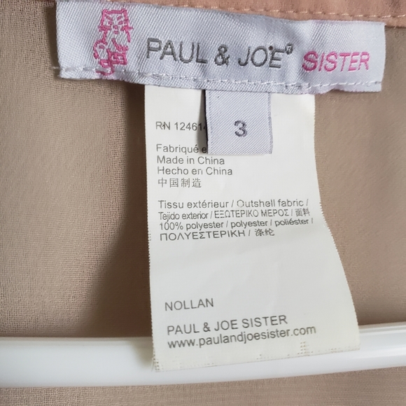 Gorgeous Paul & Joe Sister (Anthropologie) blouse, size 3, light pink - Picture 3 of 3
